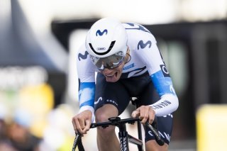 Ivan Romeo nouveau leader du Dauphiné. KEYSTONE/LAURENT GILLIERON
